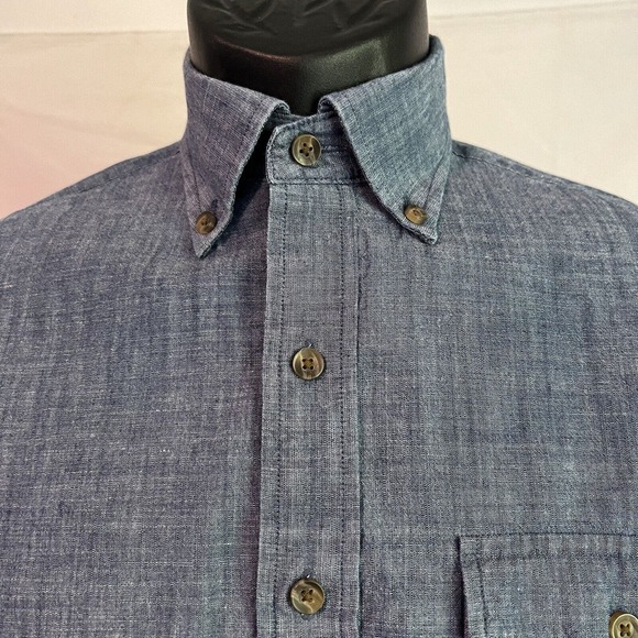 Vineyard Vines Slim Fit Crosby Mens Dress Shirt By Shep & Ian Blue Medium - Picture 2 of 10